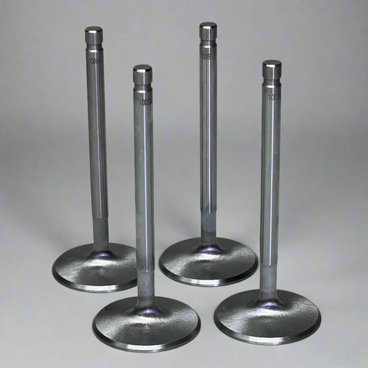 (Set of 4) Super Duty Steel Intake Valves 2.02+1.6" 4304, Silver