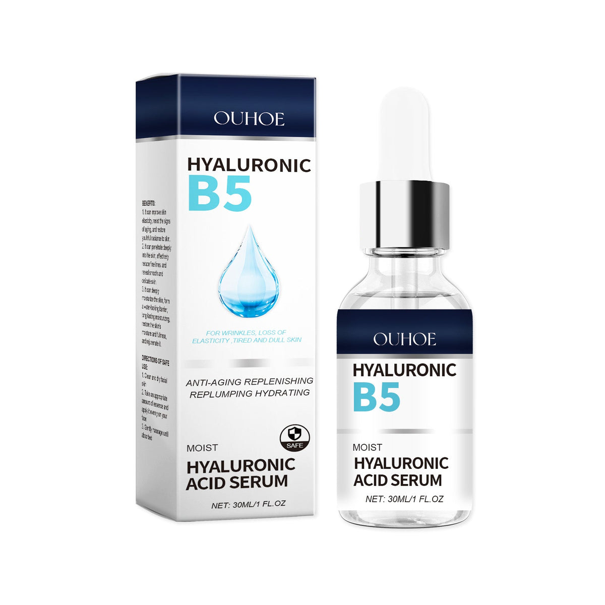 B5 Hyaluronic Acid Essence Lighten Fine Lines Facial Skin Firming, Moisturizing, Moisturizing And Anti-Wrinkle Essence