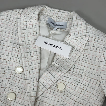 VERONICA BEARD Women's Diego Dickey Jacket Sz-4 Ivory/Multi 2406TW651509