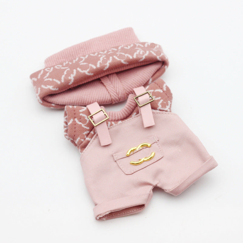 17cm Labubu First and Second Generation Blind Box 10cm Cotton Crying Doll Clothes Knitted Printed Hat