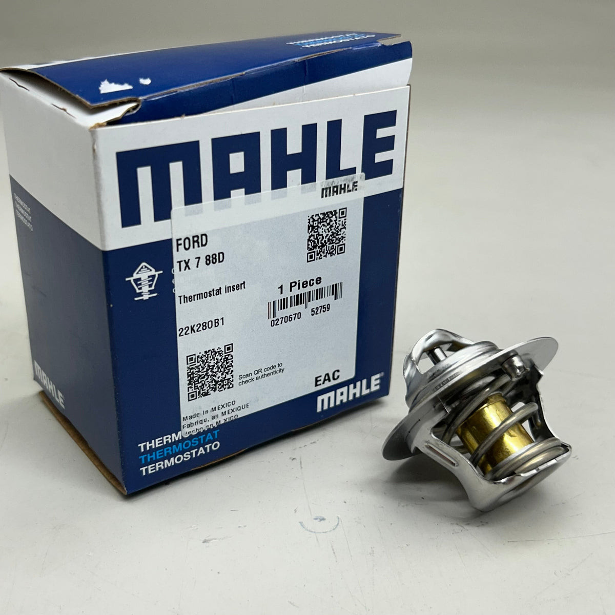 MAHLE Engine Coolant Thermostat Replacement Part For Ford & Mazda TX788D