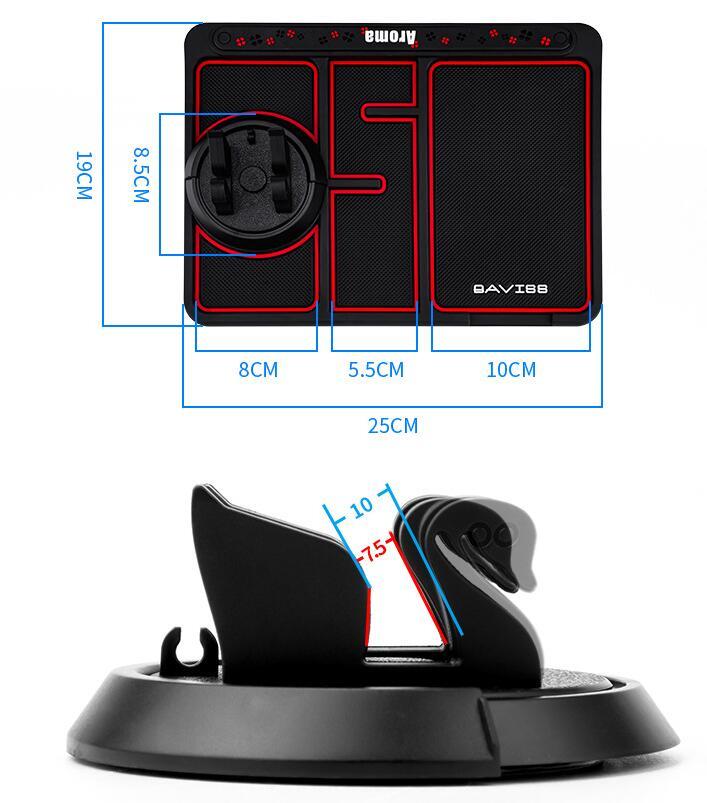 Non-Slip Car Phone Pad with Parking Number Card