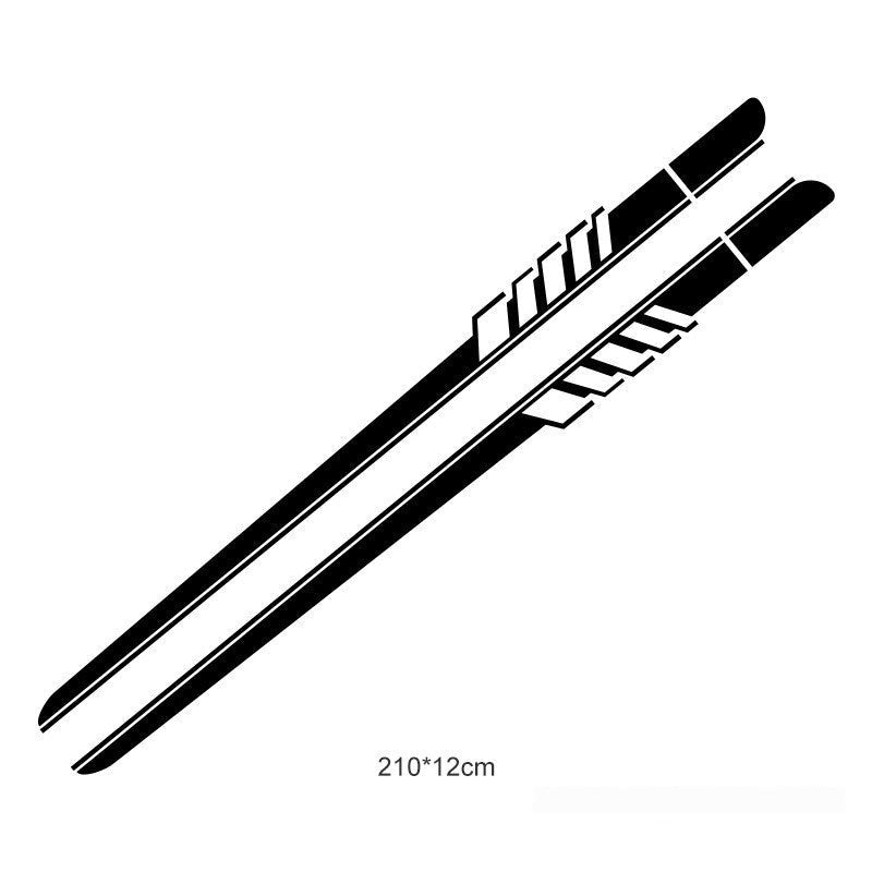 Striped Personality Car Decal Car Body Sticker Garland
