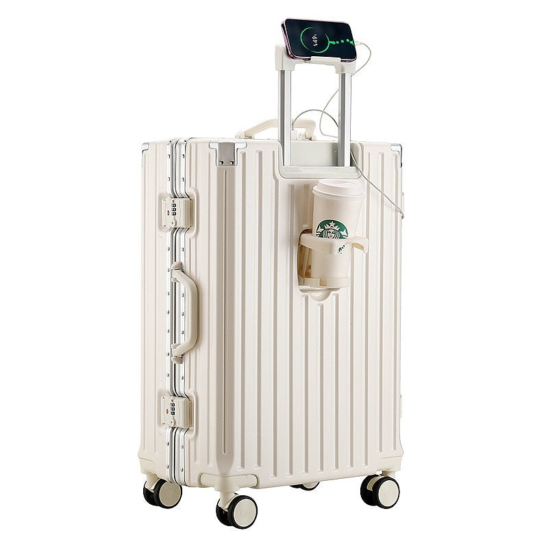Large Capacity Travel Aluminum Frame Password Luggage