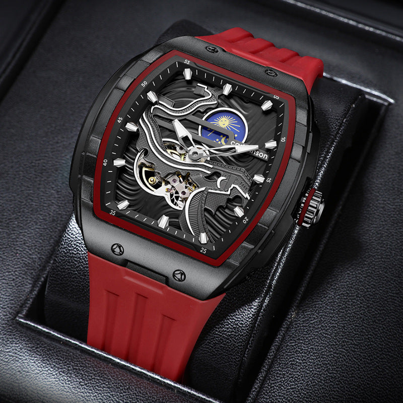 Men's Luminous Waterproof Skeleton Watch