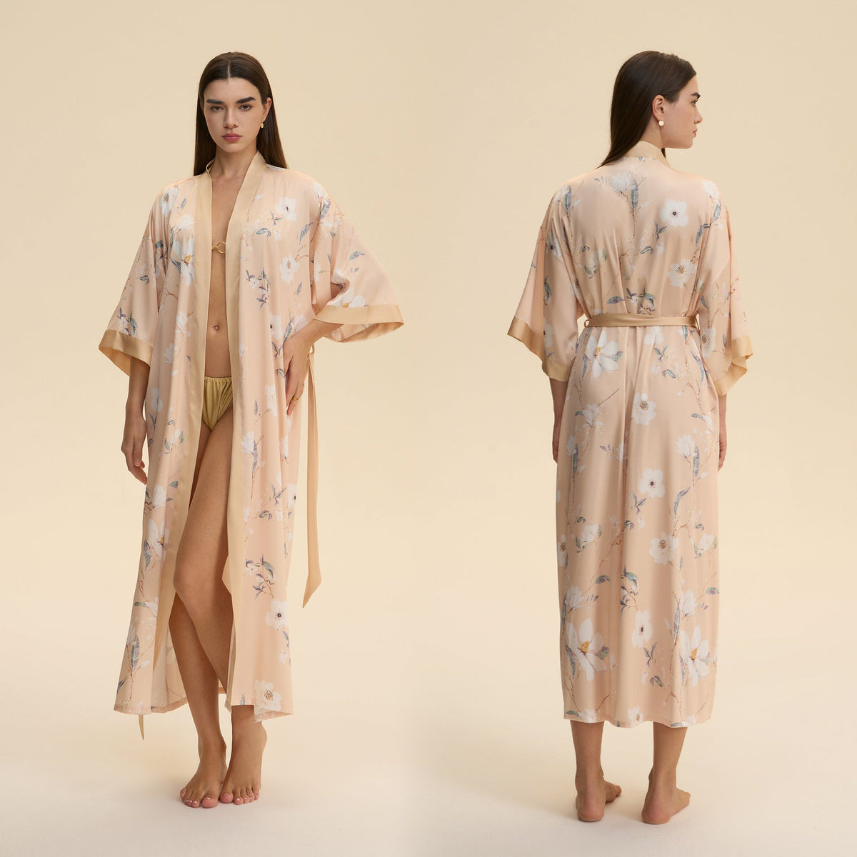 New Satin Plus Size Pajamas For Women Lightweight Loungewear Robe