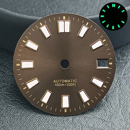 Sunburst Dial Compatible With NH35 Mechanical Movement