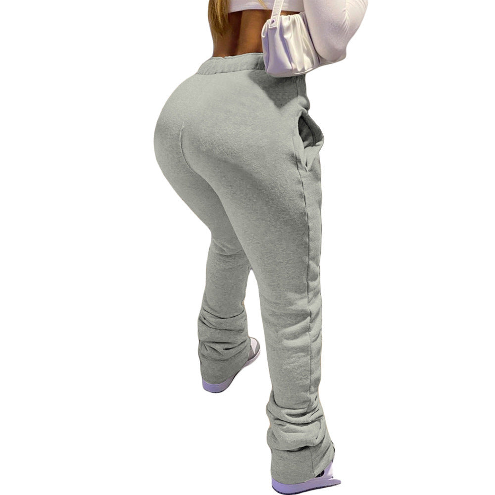 Womens Casual Sporty Drawstring Jogger Pants With Pockets