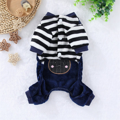 Pet Warm Thickened Flannel Four-leg Clothing