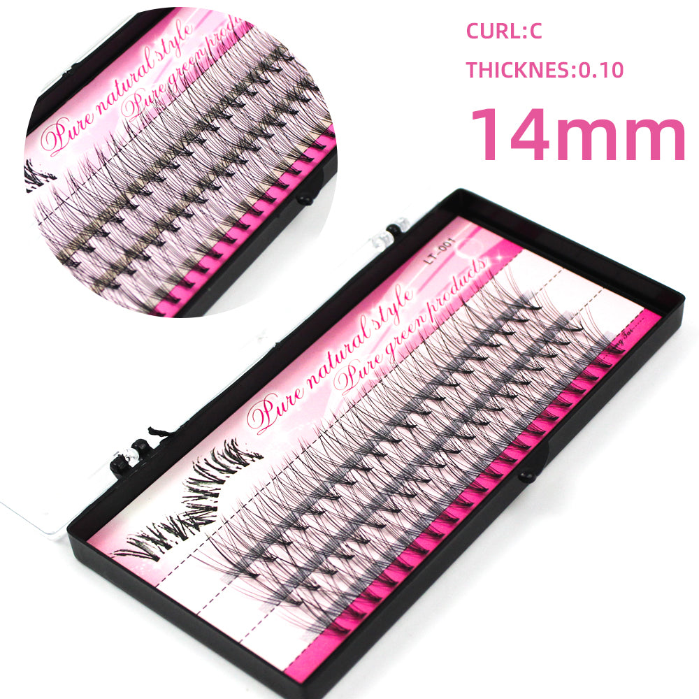 Single Eyelashes, Hairy Chicken Paw Hairs, Grafted Eyelashes, A Cluster Of 10 Self-grafted, Inoculated False Eyelashes