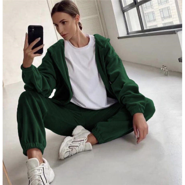 Womens Two-Piece Sportswear Sweater Set
