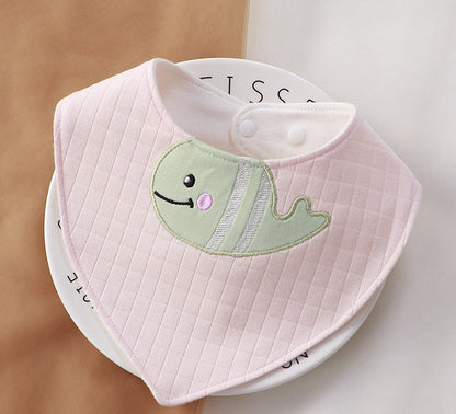 Newborn Baby Cotton Soft Bib Cartoon Pattern