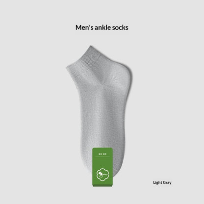 Men's Pure Cotton Odor-Resistant Sweat-Absorbent Mid-Calf Socks For Summer