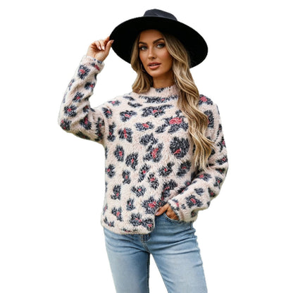 Women's Crew-neck Long-sleeve Pullover Sweater