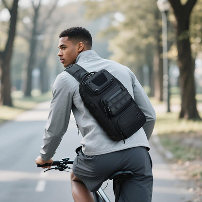 Mens Multifunctional Wear-Resistant Crossbody Bag