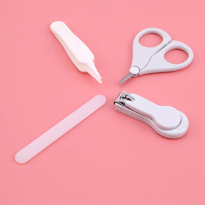 Baby Nail Clipper Four-Piece Set Baby Safety Infant Nail File Combo Set