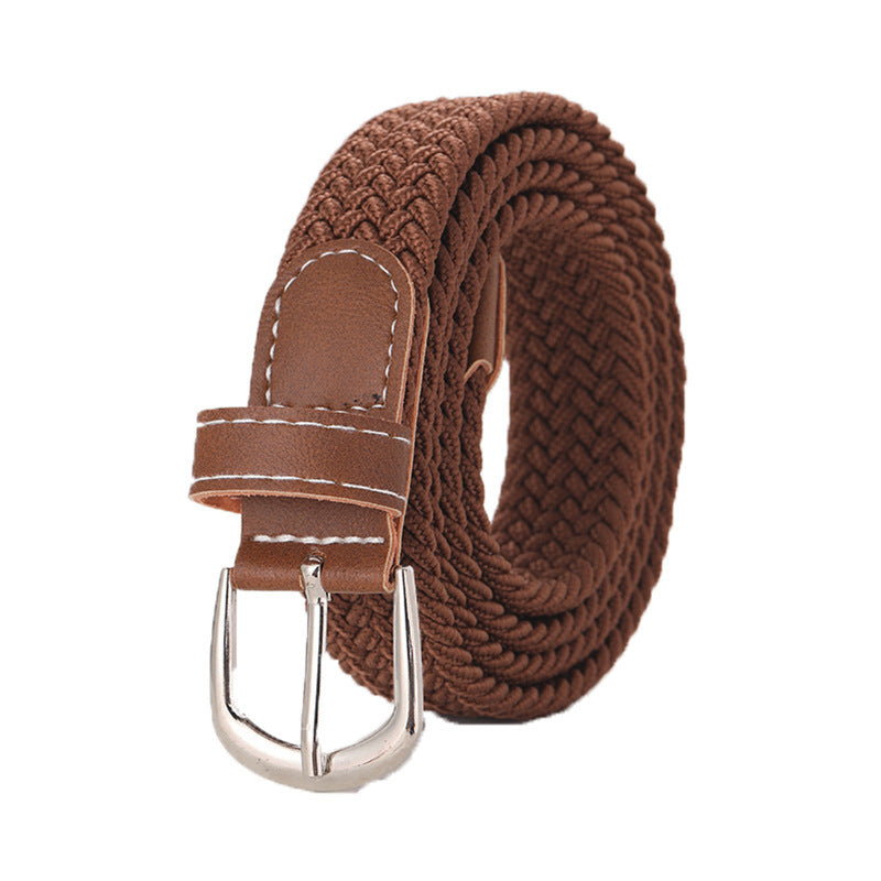 Stretchy Seamless Woven Denim Canvas Belt