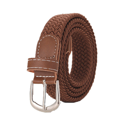 Stretchy Seamless Woven Denim Canvas Belt