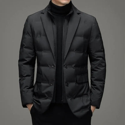 Fake Two-piece Suit Down Jacket Business Men