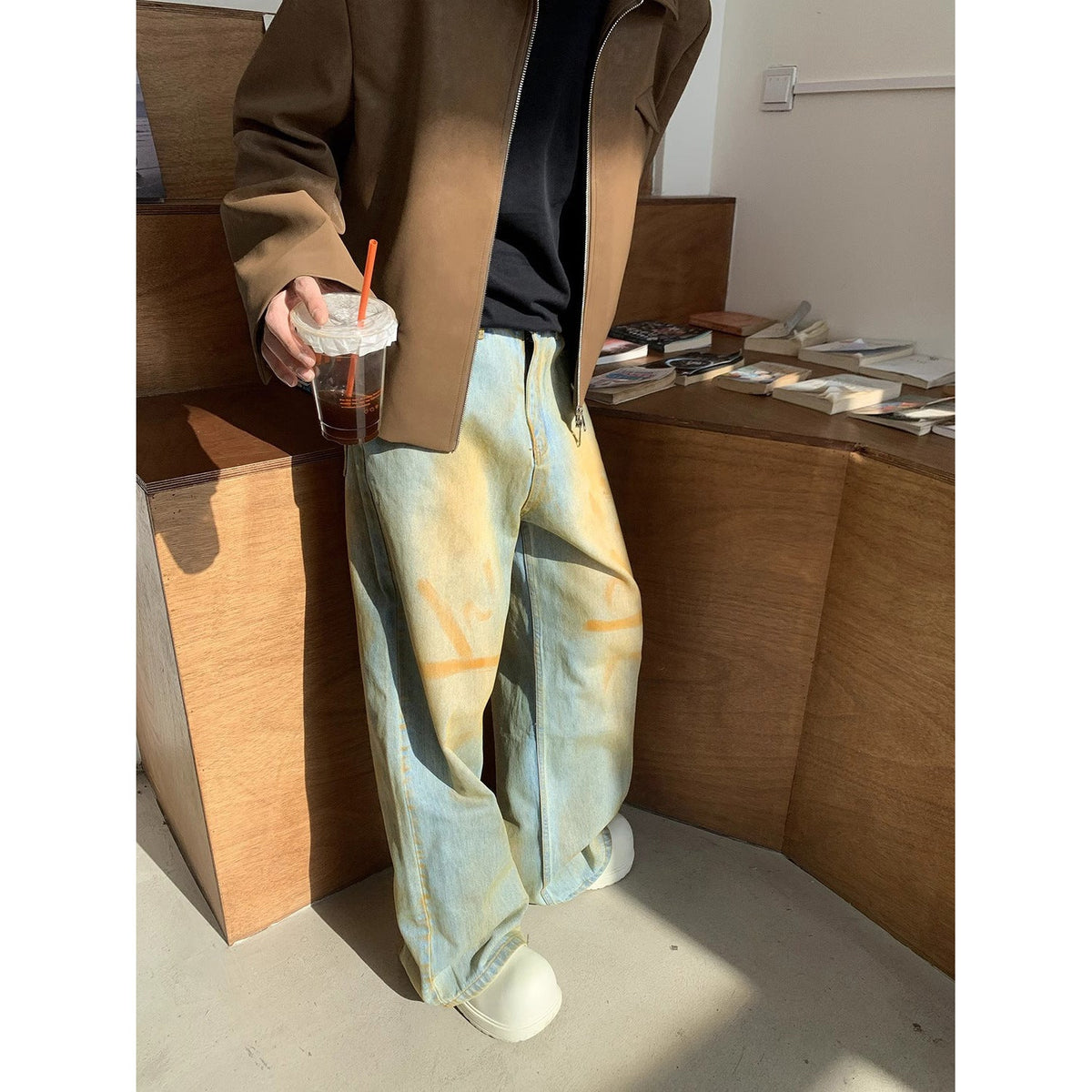 Fashion Wash Gradient Jeans For Men