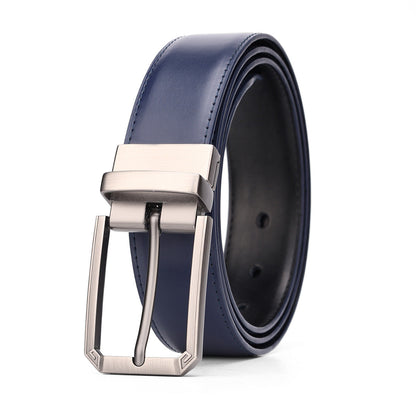 Men's Rotatable Pin Buckle Leather Belt