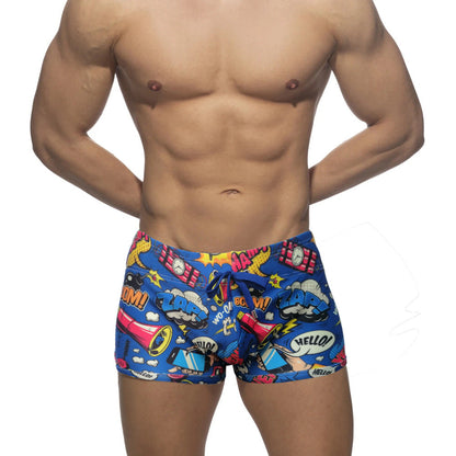 Boys' Nylon Bikini Boxer Swimming Trunks