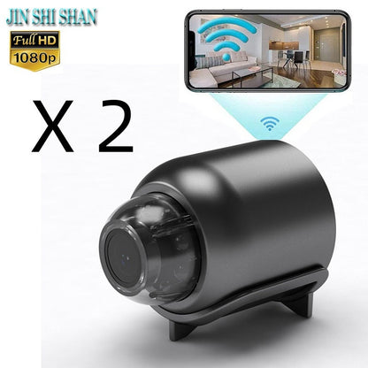 1080P Hd Night Vision Small Monitor Wireless Wifi Remote Surveillance Camera Home Network Camera
