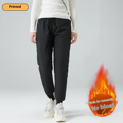 Tactical Pants Men's And Women's Waterproof Windproof Thick Cotton-padded Trousers Cold-proof Lambswool