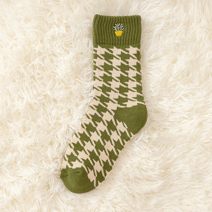 Women Terry Socks Thickened In Winter