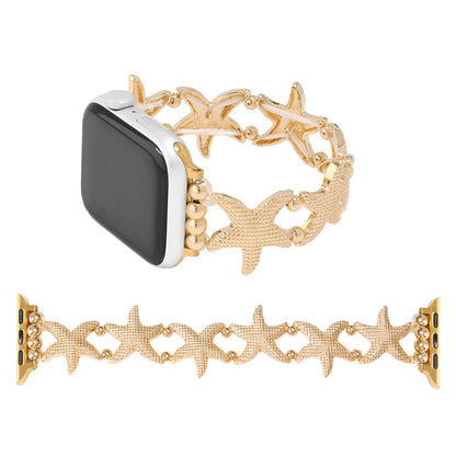 Starfish Strap Suitable For Iwatch9876 Watch Metal Strap Five-Pointed Star Bracelet Xiaomi 9 8Pro