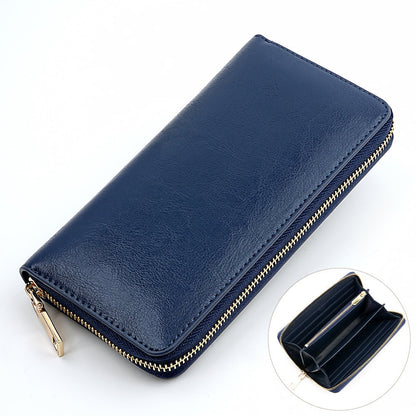 Womens Fashionable High-Capacity Zipper Wallet