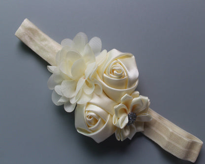 Children's Chiffon Rose Elastic Hair Band