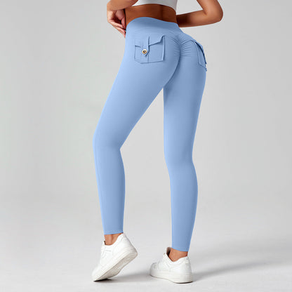 Fitness Yoga Pants For Women High-waisted Butt-lifting Stretchy Form-fitting Workout Tights