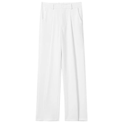 Men's Casual Draped Straight Suit Pants