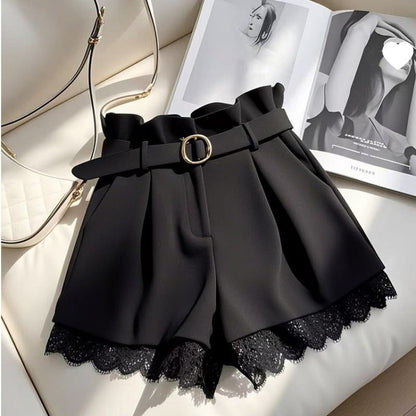 High-waisted Casual Shorts Cropped Pants For Petite Women