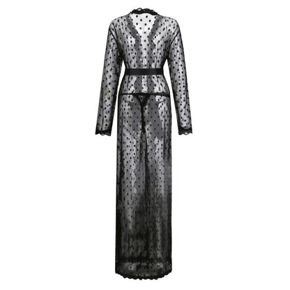 New Men's Japanese-style Polka Dot Lace Bathrobe