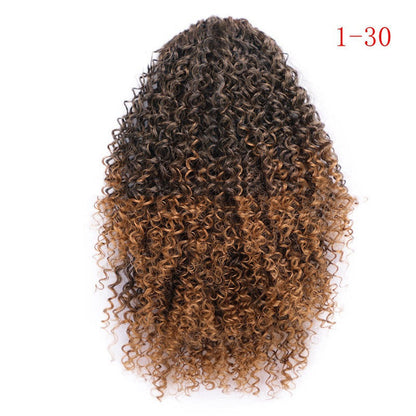African Drawstring Small Curly Wig