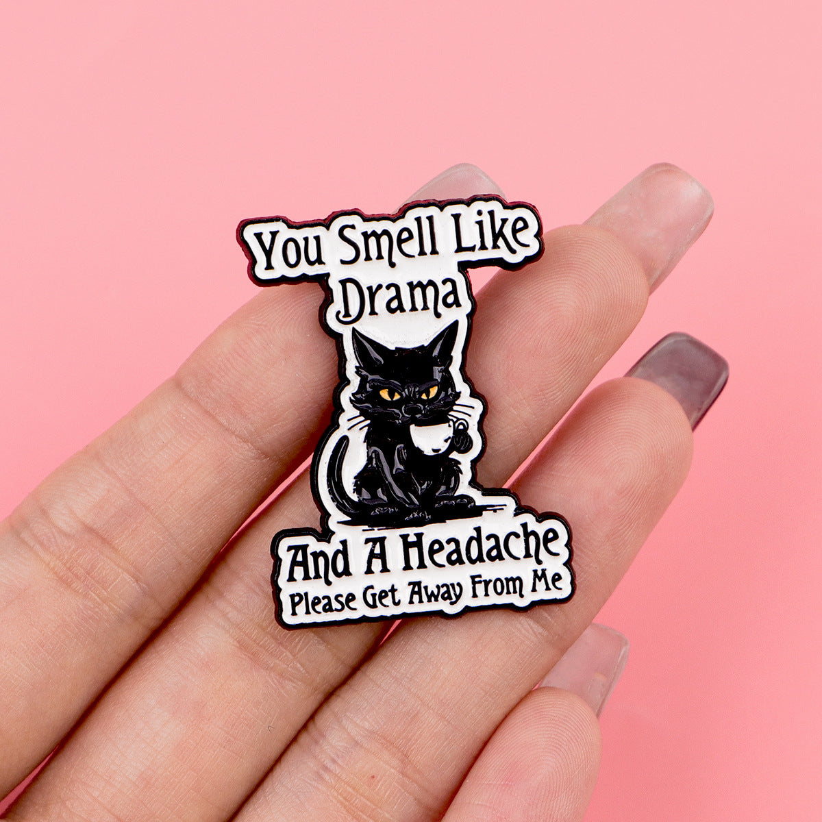 Different-letter English Brooch Alloy Badge