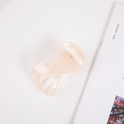 Elegant Frosted 8-shaped Barrettes