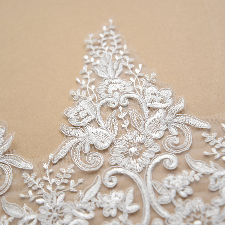 Original White Embroidery Lace Wedding Dress Accessories