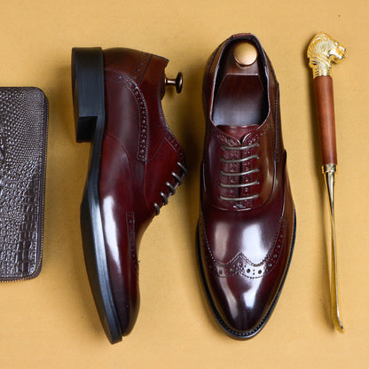 Men's Business Formal Pointed-Toe Oxford Shoes
