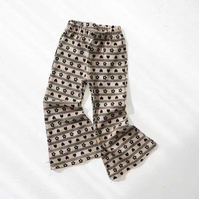 Printed Trendy Flared Pants For Kids