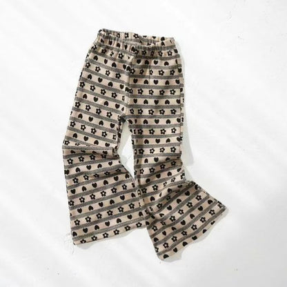 Printed Trendy Flared Pants For Kids