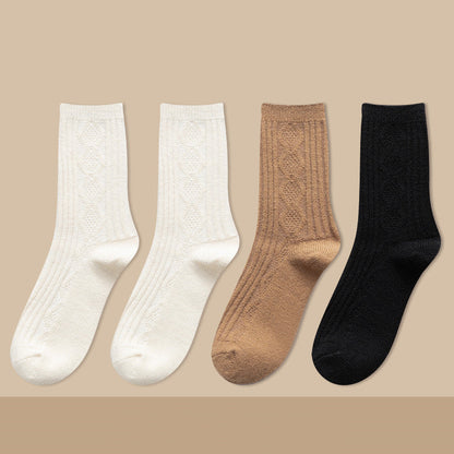 Thickened Cashmere Long Socks For Women Warm Pile