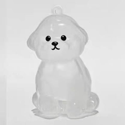 Transparent Fur Storage Box For Puppies Adorable Animal Fur Ball Storage Hanging Ornament Decorative Keepsake Dust-Proof Box Gift