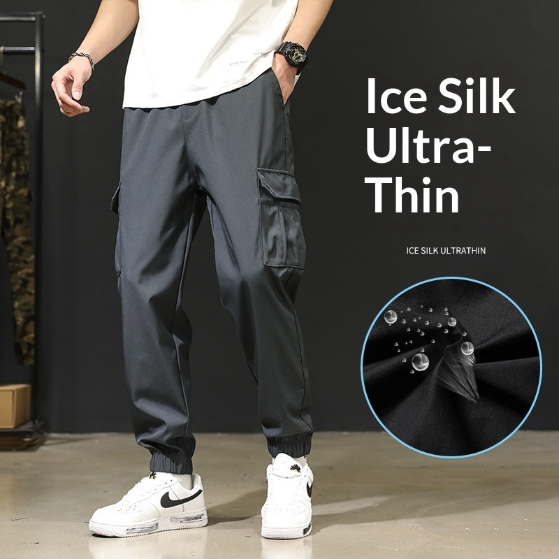 Loose-fit Plus-size Capri Pants Mens Jogger Pants