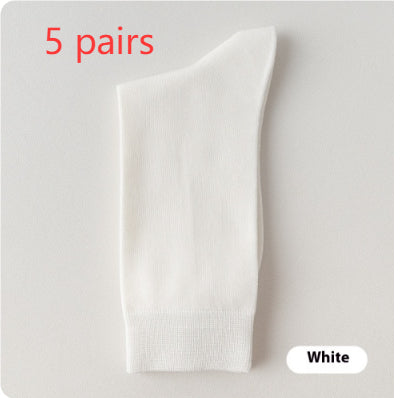 Mid-calf Spring And Autumn Pure Cotton Business Men Socks