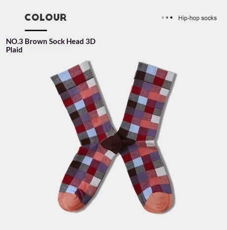 French Creative Socks Illustration Art Socks For Men And Women Couples