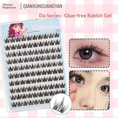 Glue-free Dog-style False Eyelashes Round-eye False Eyelashes