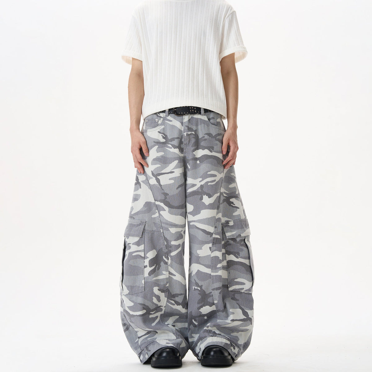 Mens And Womens Loose Straight-leg Pants